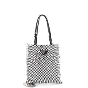Prada Convertible Open Tote Crystal #243218P12B
